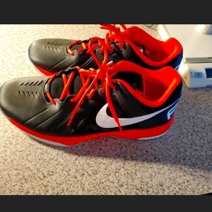 Nike Air Mavin Basketball Shoes Sz 12 Black Orange White